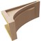 Ekena Millwork 6"W x 12"D x 6"H Wide Viola Rough Cedar Woodgrain TimberThane Corbel, Primed Tan CORUR06X12X06VIORCPR - alternate 5